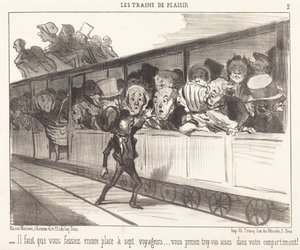 You Must Still Make Room... by Honoré Daumier