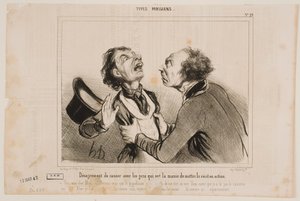 Inconvenience of Talking with People by Honoré Daumier