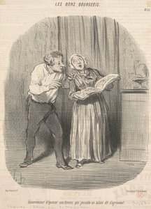 The Inconvenience of Marrying a Woman Who Possesses a Talent for Entertainment by Honoré Daumier