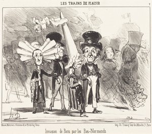 Invasion of Paris by the Bas-Normans by Honoré Daumier