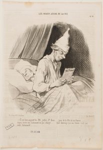 It’s Today the 28th of July, Saint Anne, ... by Honoré Daumier