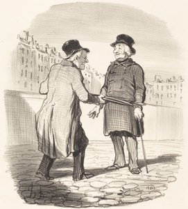 I Arrest You, Scoundrel... by Honoré Daumier