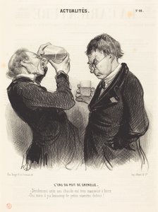 The Water of the Grenelle Well by Honoré Daumier