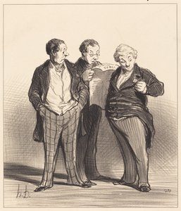 The Ban on Wearing Decorations by Honoré Daumier