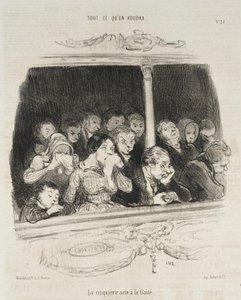 The Fifth Act at the Gaîté by Honoré Daumier