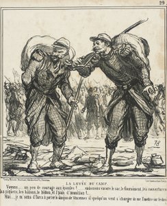 The Breaking of the Camp by Honoré Daumier