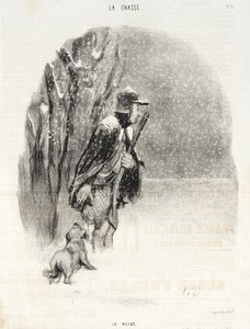The Snow by Honoré Daumier