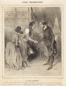 The Electoral Visit by Honoré Daumier