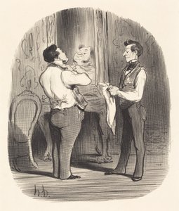 The Day When It Is About Making a Conquest by Honoré Daumier
