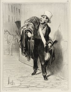 The Clothes Merchant by Honoré Daumier