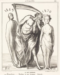 The Watchword: Reaction... Pardon... Freedom by Honoré Daumier
