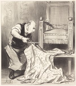 The New Crown Upholsterer... by Honoré Daumier