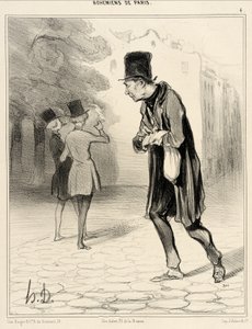The Cigarette Butt Collector by Honoré Daumier