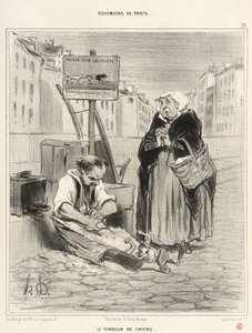 The Dog Shearer by Honoré Daumier
