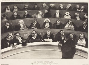 The Legislative Belly by Honoré Daumier