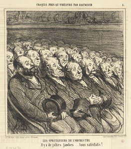 The Orchestra Spectators by Honoré Daumier