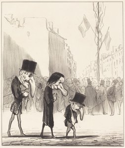 The Three Little Saints by Honoré Daumier