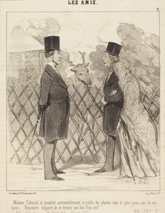 Madame Cabassol Takes a Walk by Honoré Daumier