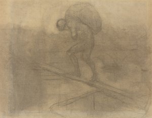 Man Carrying a Sack by Honoré Daumier