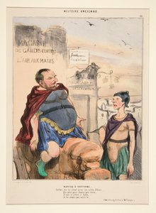 Marius at Carthage. Soldier, tell the senate that in my noble poverty...from Ancient History by Honoré Daumier