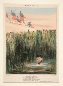 Marius at Minturnae. Admire the Malice of this Great General...from Ancient History by Honoré Daumier