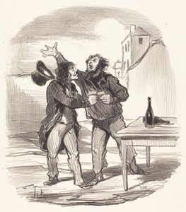 Member... of the Tenth of December Taking the... by Honoré Daumier