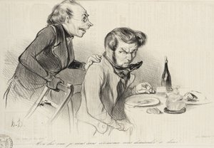 My dear friend, I come without ceremony... by Honoré Daumier