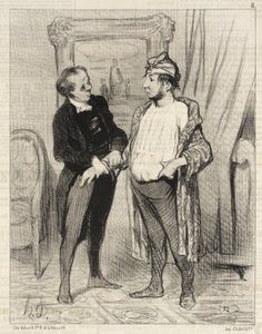 My dear, I assure you that I... by Honoré Daumier