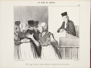 Mr. the Justice of the Peace has rendered his decision, the parties are deemed reconciled by Honoré Daumier