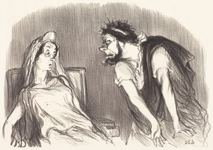 Oedipus by Honoré Daumier
