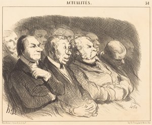 Physiognomies of Spectators at the Porte St.-Martin by Honoré Daumier