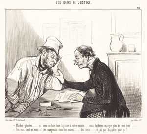 Plead... it will be a good trick to play... by Honoré Daumier