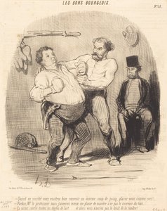 When in Society You Wish to Accept a... Drink... by Honoré Daumier