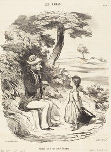 When One Has a Joking Father by Honoré Daumier