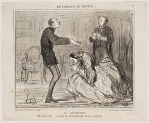 Rehearsal by Honoré Daumier