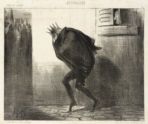 Nocturnal Return of the Elector of Hesse to His Good City of Kassel by Honoré Daumier