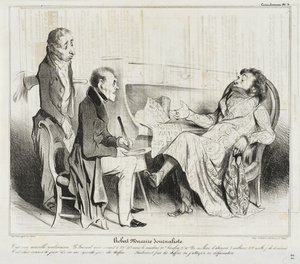 Robert Macaire Journalist by Honoré Daumier