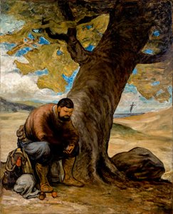 Sancho Panza, Resting under a Tree by Honoré Daumier