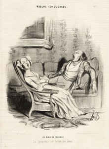 Six Months of Marriage by Honoré Daumier
