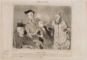 Smokers and Snuffers by Honoré Daumier