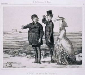 Souvenir of Artists: At La Varenne-Saint-Maur by Honoré Daumier