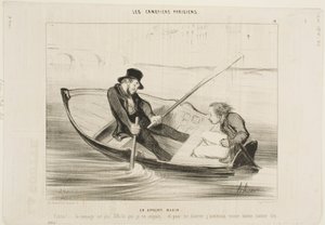 The Novice Sailor by Honoré Daumier