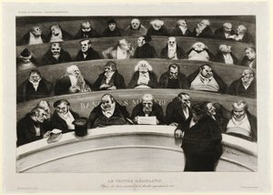 The Legislative Belly: View of the Ministerial Benches in the Impromptu Chamber of 1834