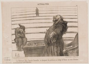 The Reverend Father of the Capuchin Order by Honoré Daumier