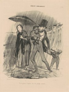 You always complain, you are never happy. by Honoré Daumier