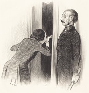 A Too Happy Lover by Honoré Daumier