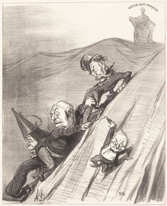 A Dangerous Path by Honoré Daumier