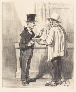 A Defender... talking... in his usual office by Honoré Daumier