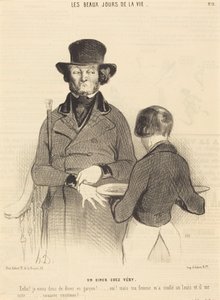 A Dinner at Véry by Honoré Daumier