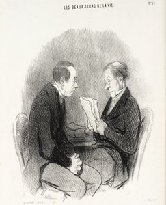 A Light Manuscript by Honoré Daumier